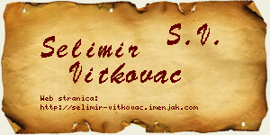 Selimir Vitkovac vizit kartica